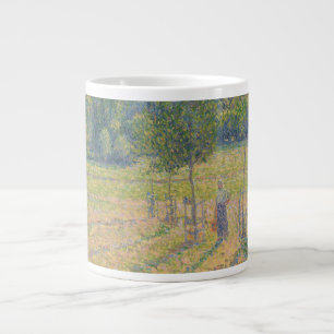 "Late Afternoon in our Meadow" - Camille Pissarro Large Coffee Mug