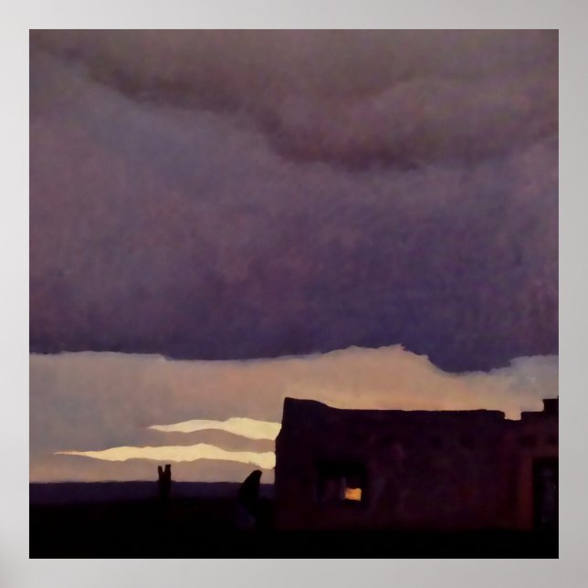 “Late Afternoon” Western Art by Maynard Dixon Poster (Front)