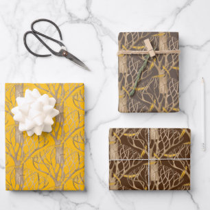 Late Autumn on a Wrapping Paper Set 