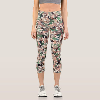 Late Fall Colours  Capri Leggings