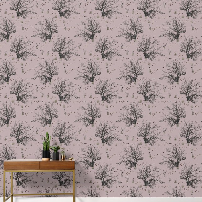 Late Fall Winter Forest Wallpaper (Hallway)