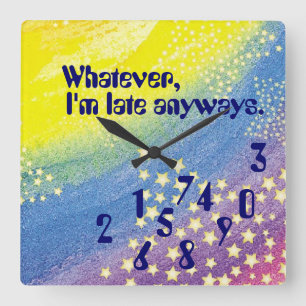 Late humor2 Clock
