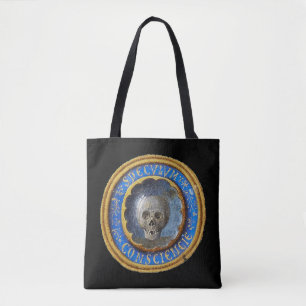 Late Mediaeval Manuscript Skull  Tote Bag