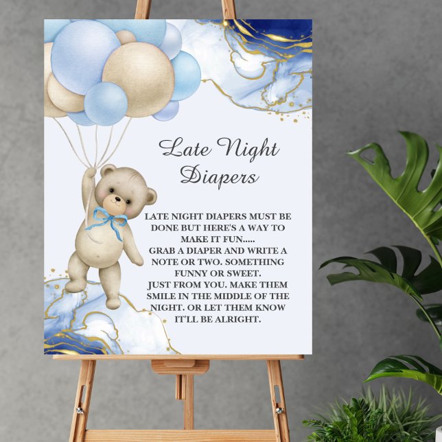 Late Night Diaper Game We can bearly wait  Poster (Creator Uploaded)
