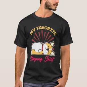 Late Nighter Sleepy Cute Sleeping Animal Pet Late  T-Shirt
