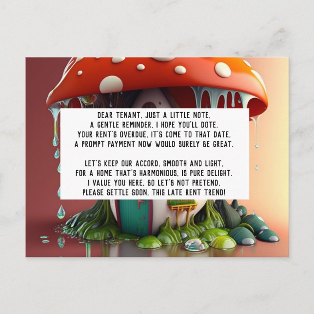 Late Rent Notice Postcard (Front)