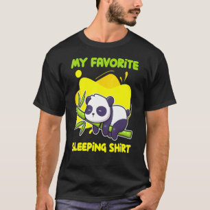 Late Sleeper Napping Panda Bear Cute Sleeping Anim T-Shirt