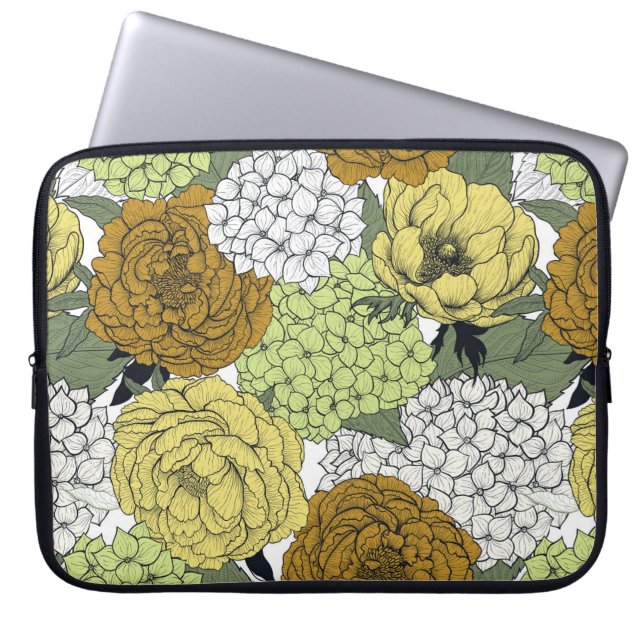 Late spring garden 2 laptop sleeve (Front)