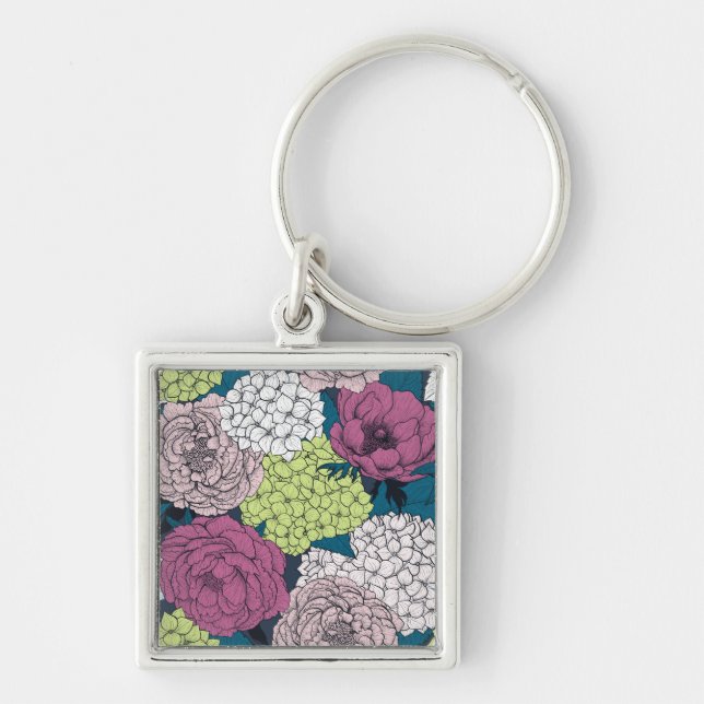Late spring garden key ring (Front)