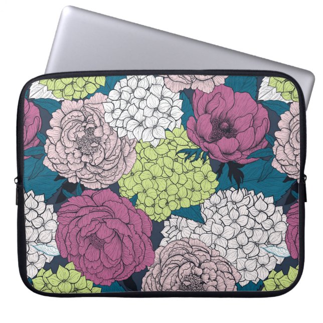 Late spring garden laptop sleeve (Front)