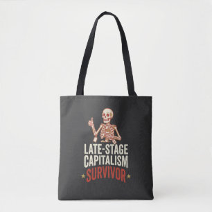 Late-Stage Capitalism Survivor Grocery Tote Bag