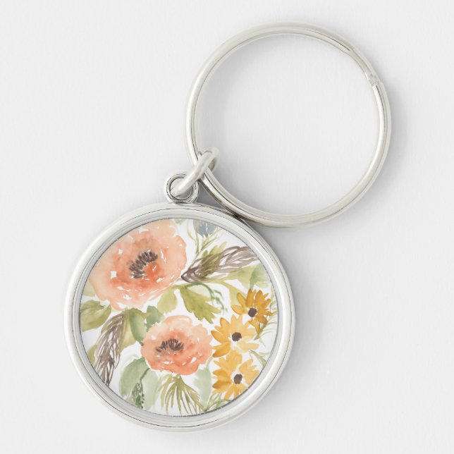 Late Summer Flowers I Key Ring (Front)