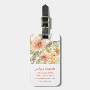 Late Summer Flowers I Luggage Tag