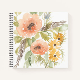 Late Summer Flowers I Notebook