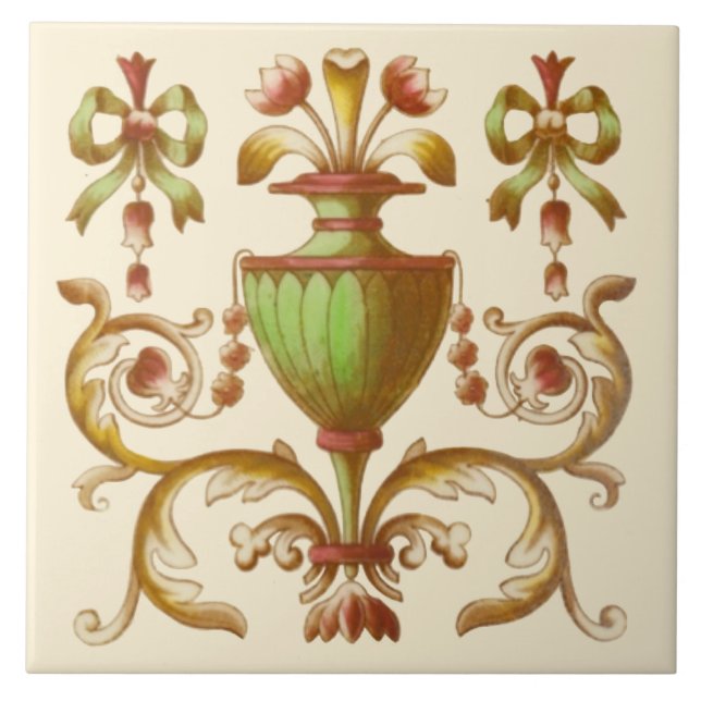 Late Victorian Neoclassical c1900 Reproduction Tile (Front)