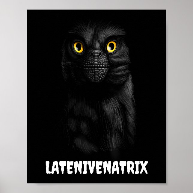 Latenivenatrix Troodon Stenonychosaurus Poster (Front)