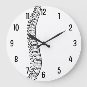 Lateral Spine Chiropractor Acrylic Wall Clock