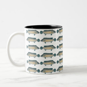 Lateral Striped Pike Cichlid Two-Tone Coffee Mug