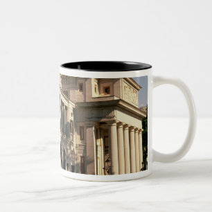 Lateral view of the Museum Two-Tone Coffee Mug