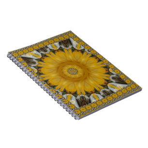 Latest African Traditional Sun Flower Art Print Notebook
