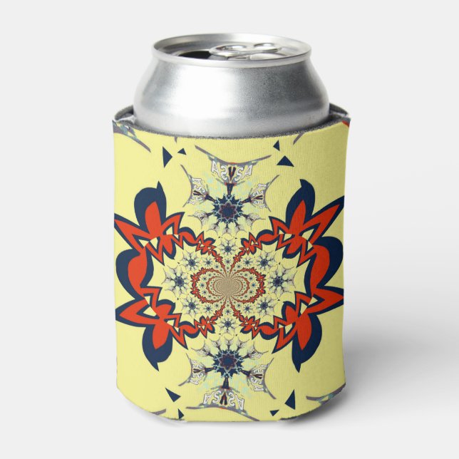 Latest beautiful motif personalised colour design can cooler (Can Front)