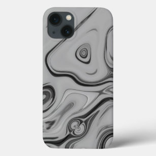 Latest Black and White Marble Colour Art Design iPhone 13 Case