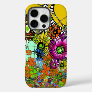 Latest Colourful Amazing Floral Pattern Design Art iPhone 16 Pro Case