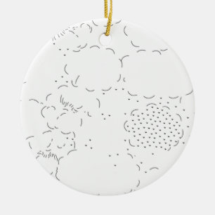 Latest Custom TextLogo Ceramic Ornament