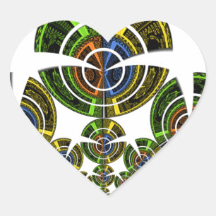 Latest edgy African Maasai Tribal culture pattern  Heart Sticker