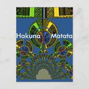 Latest edgy African Maasai Tribal culture pattern  Postcard