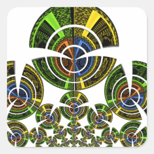 Latest edgy African Maasai Tribal culture pattern  Square Sticker