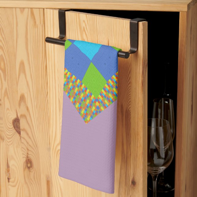 Latest Edgy Colour Design Kitchen Towels (Thirds Fold)