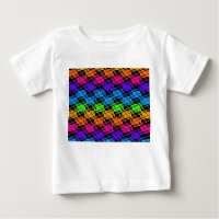 Latest Edgy Colourful Chequered Rainbow Pattern  