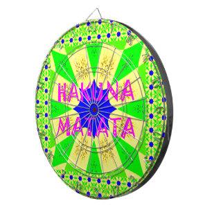 Latest Hakuna Matata Beautiful Amazing Design Colo Dartboard