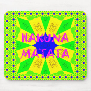 Latest Hakuna Matata Beautiful Amazing Design Colo Mouse Pad