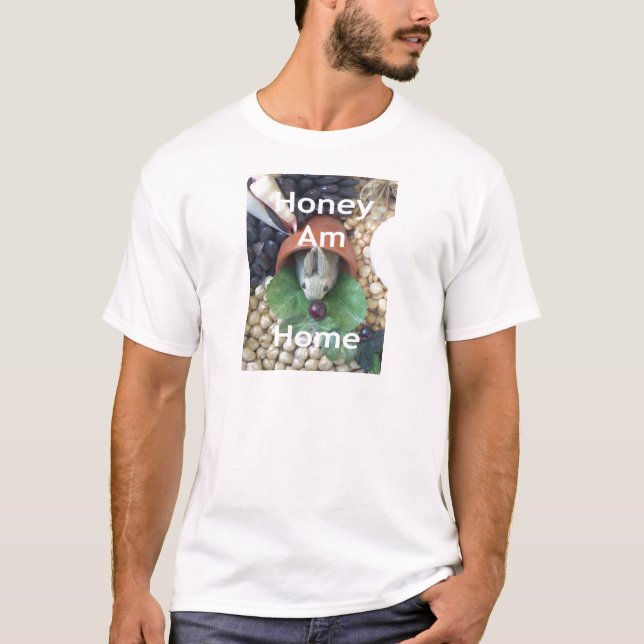 Latest Lovely Bunny Home Inspirational Art T-Shirt (Front)