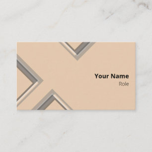 Latest Sand Geometric Triangle Shapes Business Card
