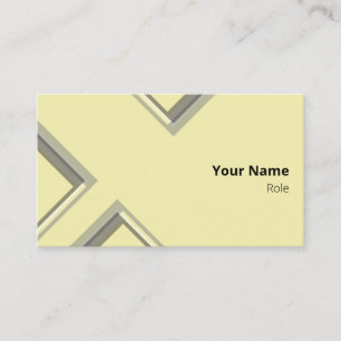 Latest Yellow Geometric Triangle Shapes Business Card