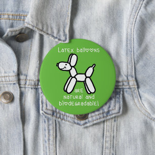 Latex Balloons are Natural Balloon Dog Button