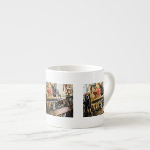 Lathe in Wood Shop Espresso Cup
