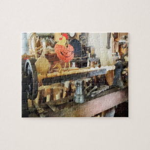 Lathe in Wood Shop Jigsaw Puzzle