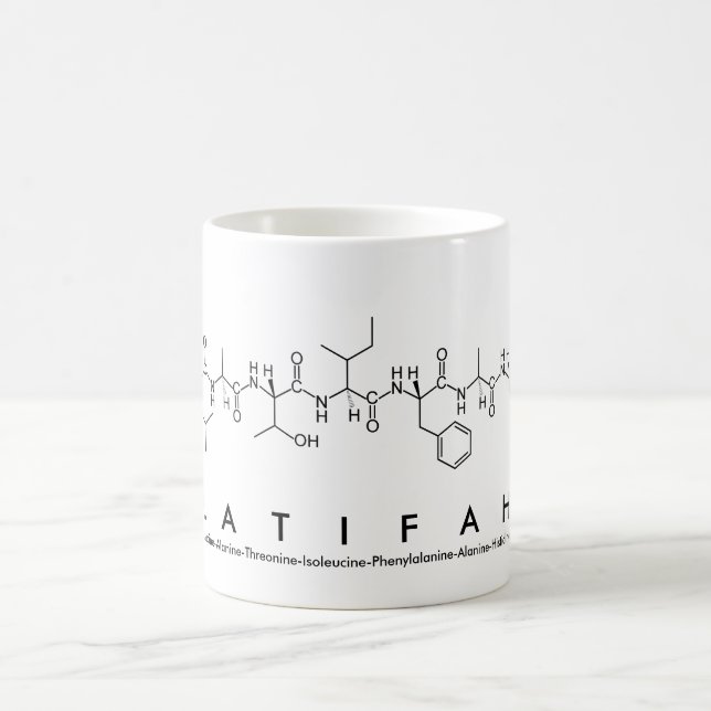 Latifah peptide name mug (Center)