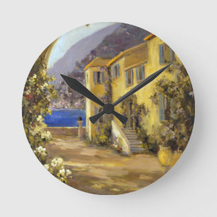 Latin Calm I Round Clock