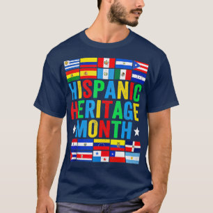 Latin Countries Flag Hispanic Heritage Month Latin T-Shirt