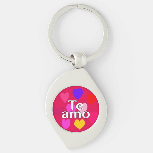 Latin – I love you Key Ring (Front)