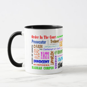 Latin Legal Words and Law Terms Mug