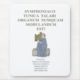 Latin mousepad for organists
