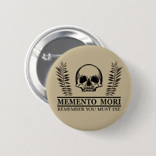 Latin Phrase - Seize the Day - Memento Mori 6 Cm Round Badge