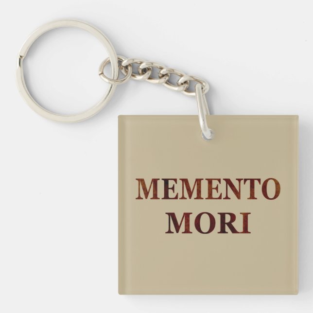 Latin Phrase - Seize the Day - Memento Mori Key Ring (Front)