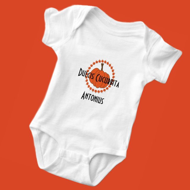 Latin Sweet Pumpkin Halloween Baby Bodysuit (Creator Uploaded)